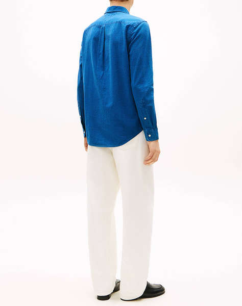 TOMMY HILFIGER OVD INDIGO SEERSUCKER SHIRT