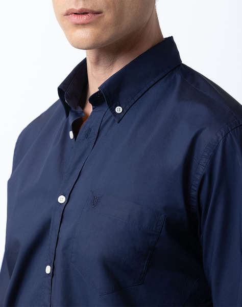 THE BOSTONIANS РИЗА POPLIN REGULAR FIT Plain POPLIN Button-down Regular Fit