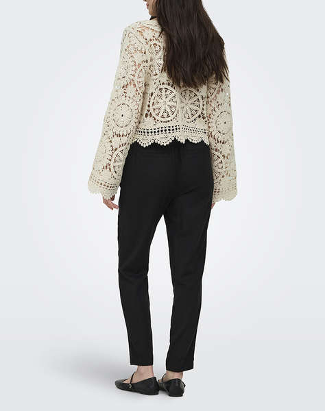 ONLY ONLWATERLY LS CROCHET TIE CARDIGAN KNT