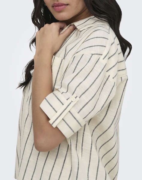 ONLY ONLTIZANA STRIPE S/S SHIRT WVN NOOS