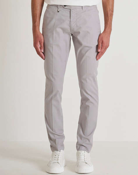 ANTONY MORATO MMTR00781FA850390 MIN OF 6 TROUSERS BRYAN SKINNY FIT IN GARMENT DYE STRETCH COTTON BLEND FABRIC MICRO PATTERN TROUSERS MEN''S