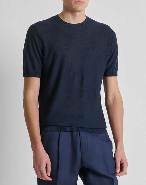 ANTONY MORATO MMSW01600YA500067 MIN OF 6 SWEATER REGULAR FIT IN LINEN BLEND SOFT YARN KNITTED MEN''S