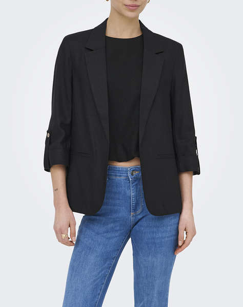 ONLY ONLGOA 3/4 UNLINE LINEN BL BLAZER CC TLR
