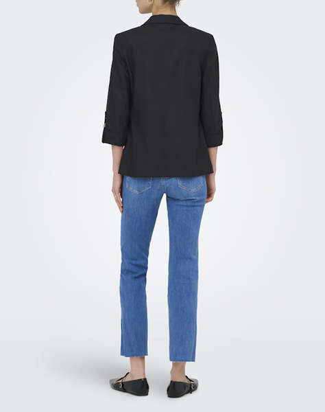 ONLY ONLGOA 3/4 UNLINE LINEN BL BLAZER CC TLR