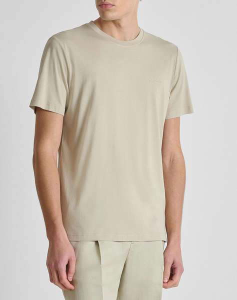 ANTONY MORATO MMKS02662FA100231 MIN OF 6 T-SHIRT REGULAR FIT IN COTTON VISCOSE BLEND FABRIC WITH RUBBER INJECTION LOGO PRINT МЪЖКА БЛУЗА