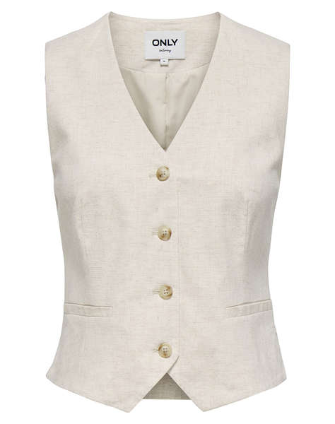 ONLY ONLSIESTA S/L LINEN BL VEST TLR
