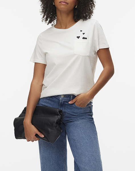VERO MODA VMKARMA S/S O-NECK T-SHIRT JRS BTQ