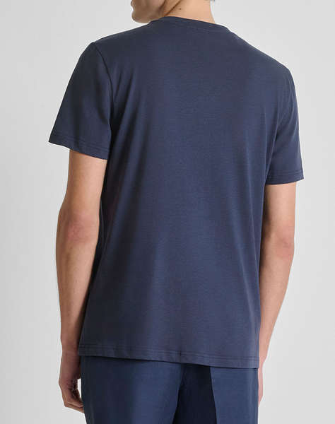 ANTONY MORATO MMKS02662FA100231 MIN OF 6 T-SHIRT REGULAR FIT IN COTTON VISCOSE BLEND FABRIC WITH RUBBER INJECTION LOGO PRINT МЪЖКА БЛУЗА