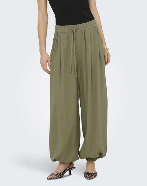 ONLY ONLSIESTA MW LINEN BL BAGGY BARREL PNT