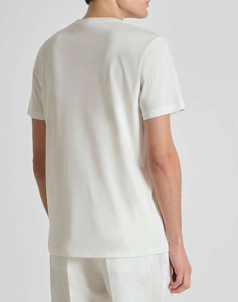 ANTONY MORATO MMKS02662FA100231 MIN OF 6 T-SHIRT REGULAR FIT IN COTTON VISCOSE BLEND FABRIC WITH RUBBER INJECTION LOGO PRINT МЪЖКА БЛУЗА