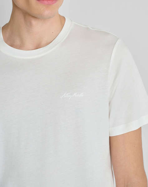 ANTONY MORATO MMKS02662FA100231 MIN OF 6 T-SHIRT REGULAR FIT IN COTTON VISCOSE BLEND FABRIC WITH RUBBER INJECTION LOGO PRINT МЪЖКА БЛУЗА