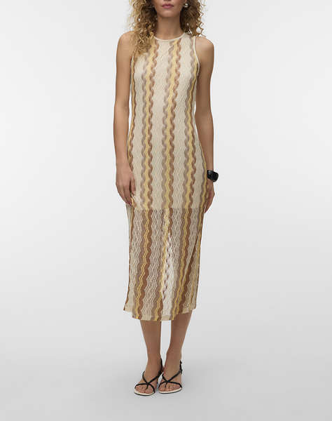 VERO MODA VMTERESA SL O-NECK 7/8 DRESS JRS GA