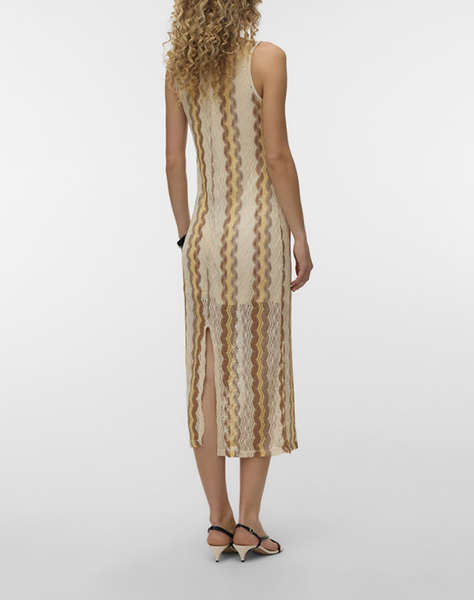 VERO MODA VMTERESA SL O-NECK 7/8 DRESS JRS GA