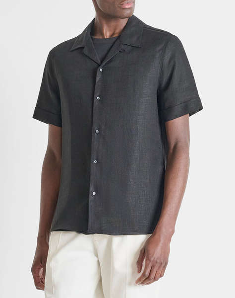 ANTONY MORATO MMSS00206FA400099 MIN OF 6 SHIRT HONOLULU REGULAR STRAIGHT FIT IN SOFT TOUCH VISCOSE LINEN BLEND FABRIC MEN''S SHIRT