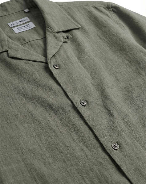 ANTONY MORATO MMSS00206FA400099 MIN OF 6 SHIRT HONOLULU REGULAR STRAIGHT FIT IN SOFT TOUCH VISCOSE LINEN BLEND FABRIC MEN''S SHIRT