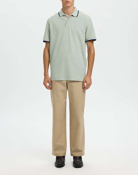 SELECTED SLMSLIM-ATLAS SPORT SS POLO NOOS