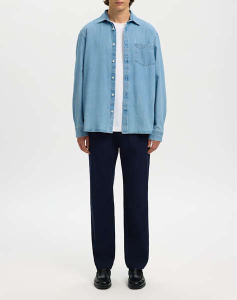 SELECTED SLMREGCLAUS CARLO DENIM LS SHIRT NOOS