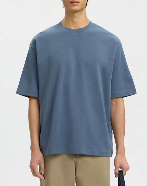 SELECTED SLMLOOSEOSCAR SS O-NECK TEE NOOS