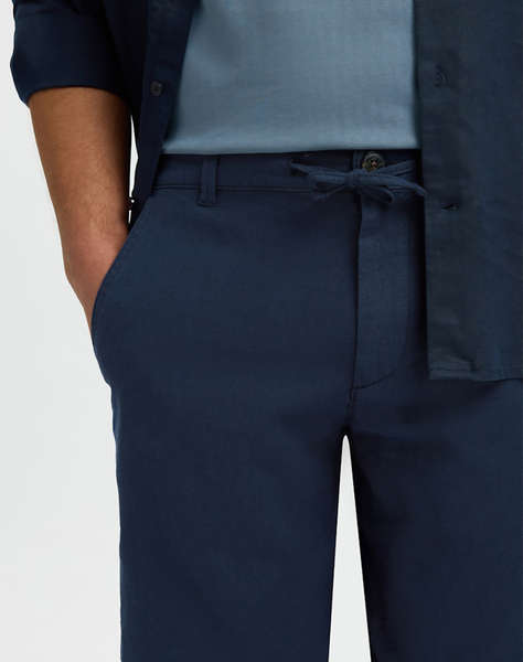 SELECTED SLMREGULAR-BRODY LINEN BLD SHORTS NOOS