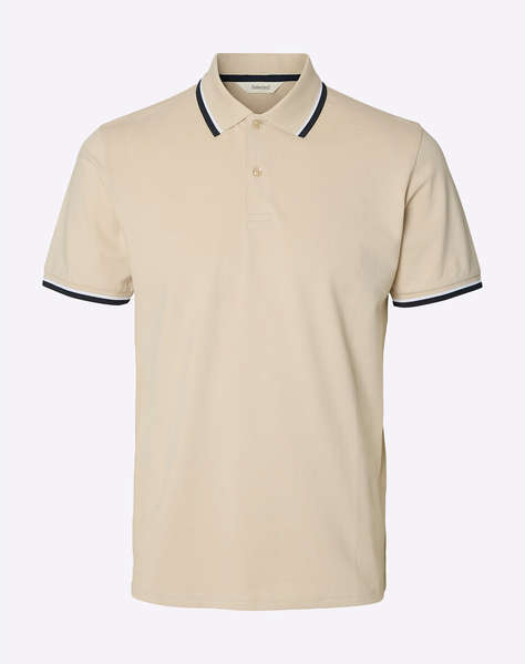 SELECTED SLMSLIM-ATLAS SPORT SS POLO NOOS