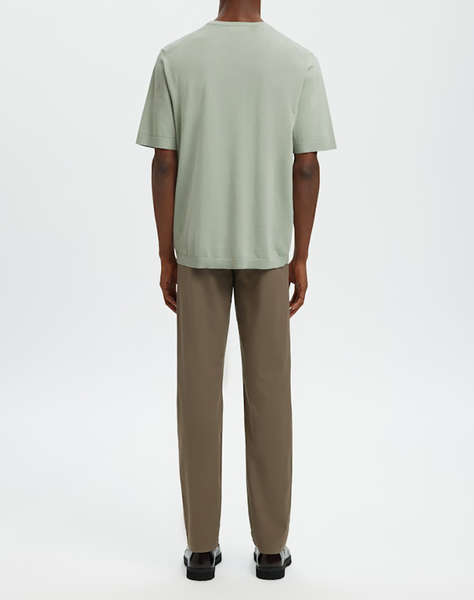 SELECTED SLMTORINO SS KNIT CREW NECK NOOS