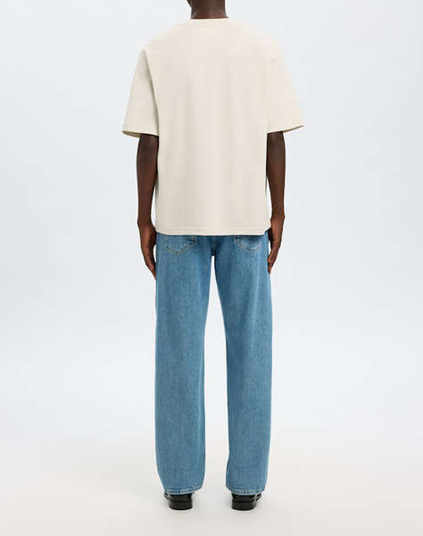 SELECTED SLMLOOSEOSCAR SS O-NECK TEE NOOS