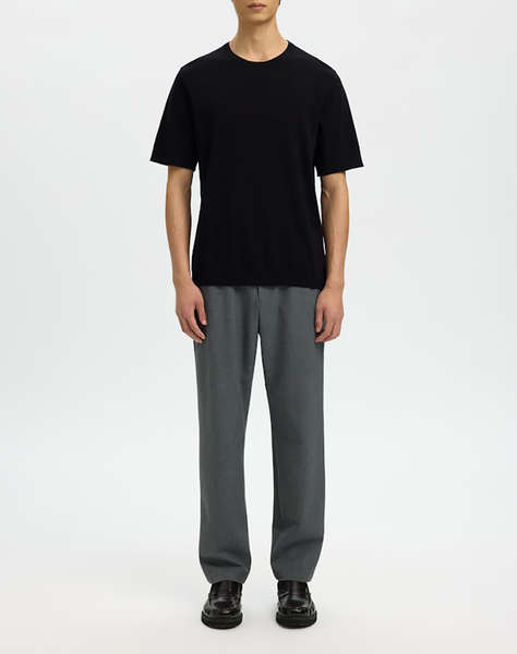 SELECTED SLMTORINO SS KNIT CREW NECK NOOS