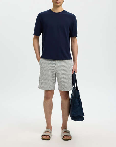 SELECTED SLMTORINO SS KNIT CREW NECK NOOS