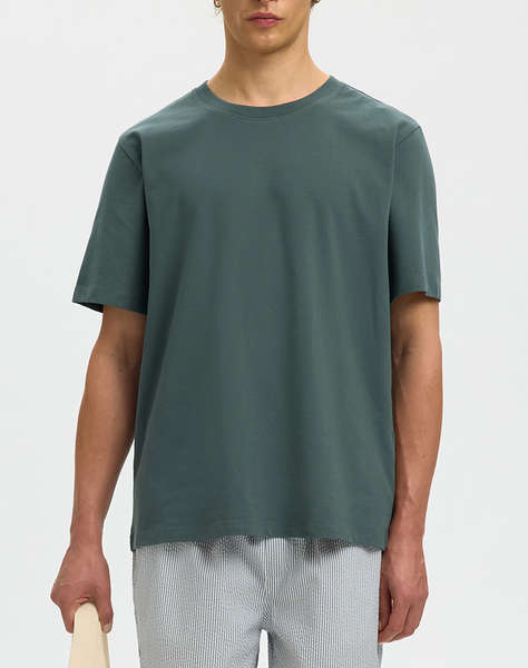 SELECTED SLMATLAS SS O-NECK TEE NOOS