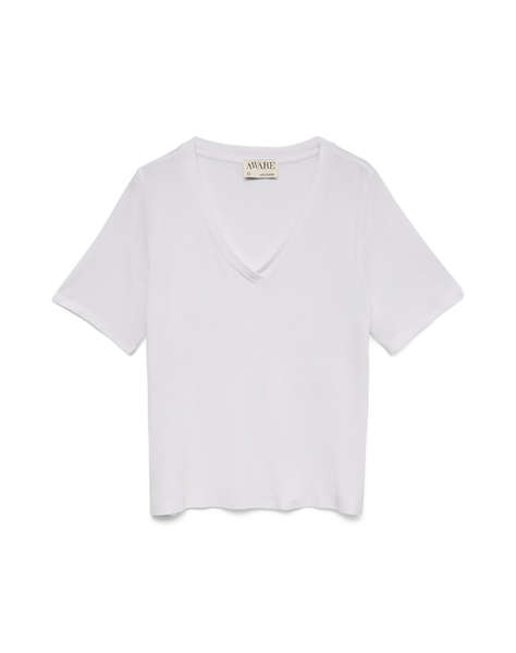AWARE BY VERO MODA AWRITA SS V-NECK T-SHIRT NOOS