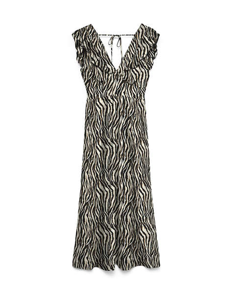 VERO MODA VMEASY JOY S/L DETAIL ANKLE DRESS WVN
