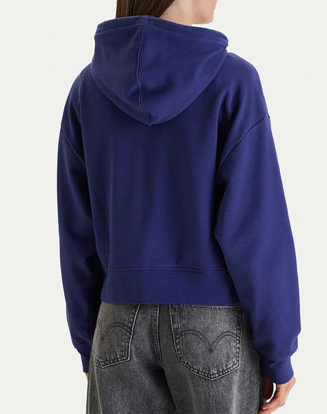 CALVIN KLEIN LS MONOGRAM TERRY CROP RELAXED F