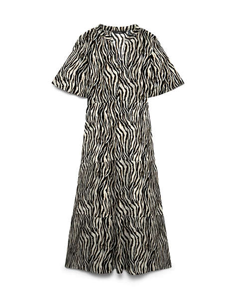 VERO MODA VMEASY JOY S/S V-NECK 7/8 DRESS WVN