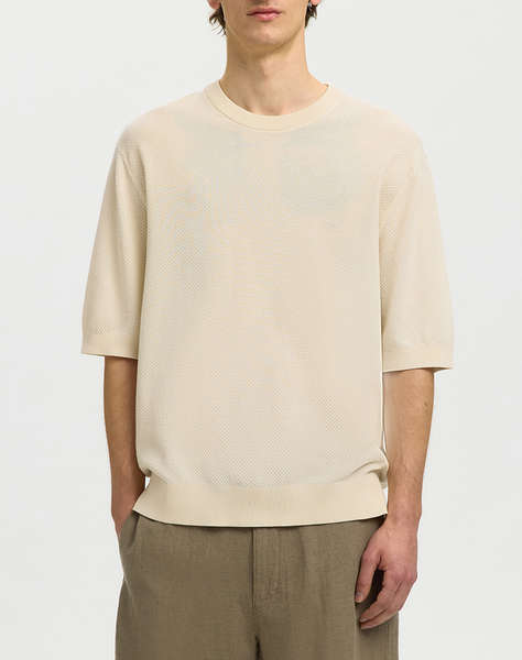 SELECTED SLHTORINO SS RELAXED STRUCTURE CREW NECK