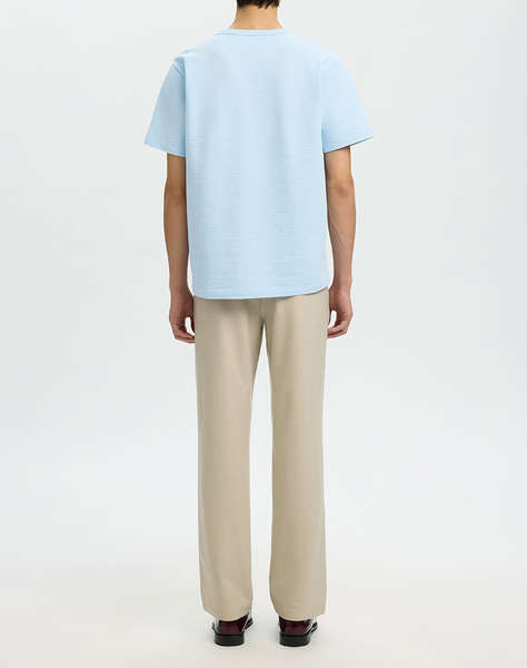 SELECTED SLMSANDER SEERSUCKER SS O-NECK TEE