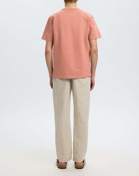 SELECTED SLMSANDER SEERSUCKER SS O-NECK TEE