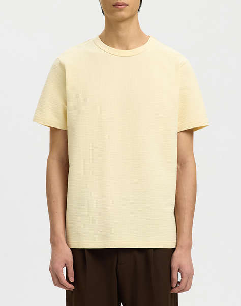 SELECTED SLMSANDER SEERSUCKER SS O-NECK TEE