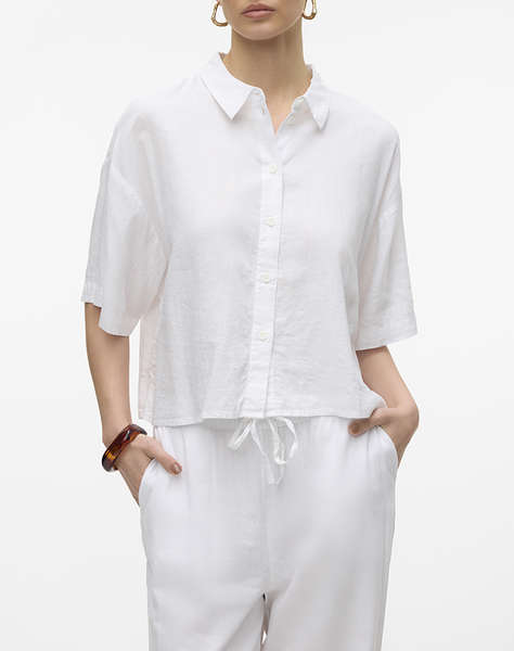 VERO MODA VMLINN 2/4 SHORT SHIRT WVN NOOS