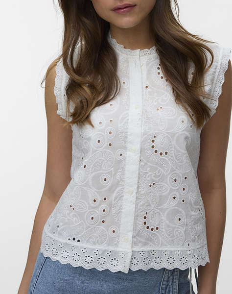 VERO MODA VMEMILY EMB SL TOP WVN