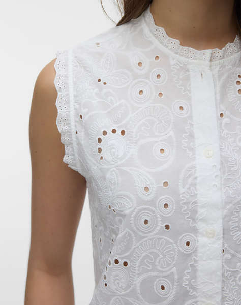 VERO MODA VMEMILY EMB SL TOP WVN