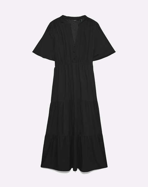 VERO MODA VMEASY JOY S/S V-NECK 7/8 DRESS WVN