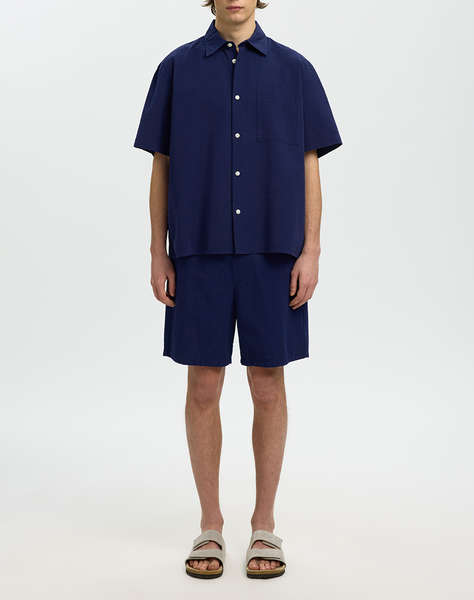 SELECTED SLHRLXSTUART SEERSUCKER SS SHIRT