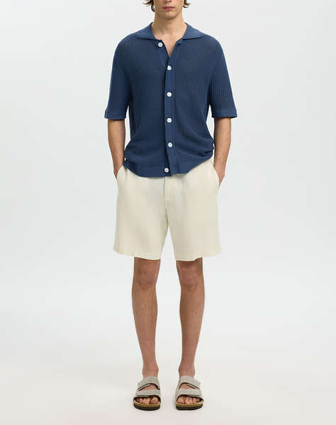 SEL SLHSHANE SS OPEN STRUC POLO CARDIGAN