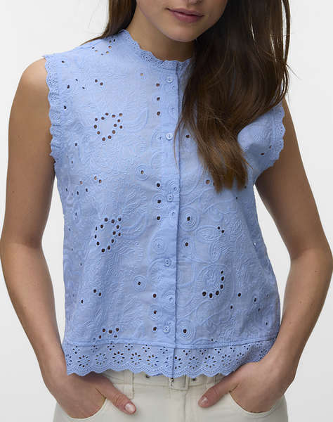 VERO MODA VMEMILY EMB SL TOP WVN