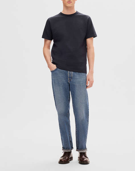 SELECTED SLMSANDER SEERSUCKER SS O-NECK TEE