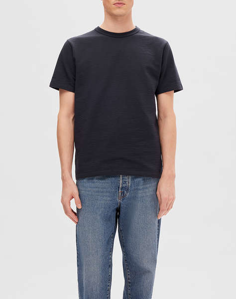 SELECTED SLMSANDER SEERSUCKER SS O-NECK TEE