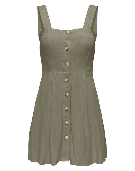 ONLY ONLSIESTA LINEN BL SHORT STRAP DRESS PNT