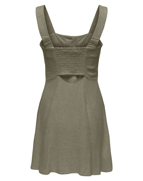 ONLY ONLSIESTA LINEN BL SHORT STRAP DRESS PNT