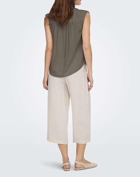 ONLY ONLSIESTA S/L LINEN BL SHIRT PNT NOOS
