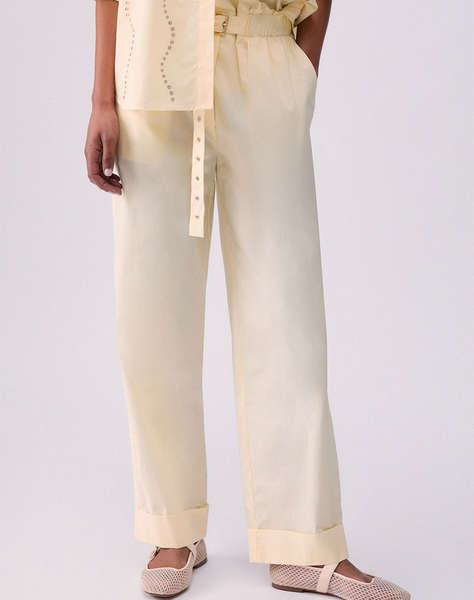 LIU JO BLACK_CA6C54_ECS PANT. C/FIBBIA WOMEN''S PANTS